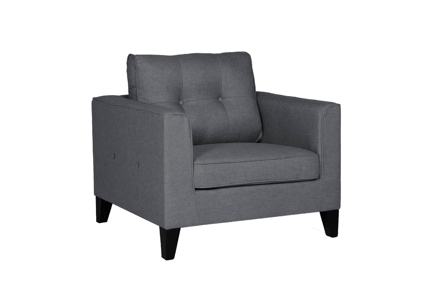 Astrid 1 Seater Sofa Charcoal Crib 5