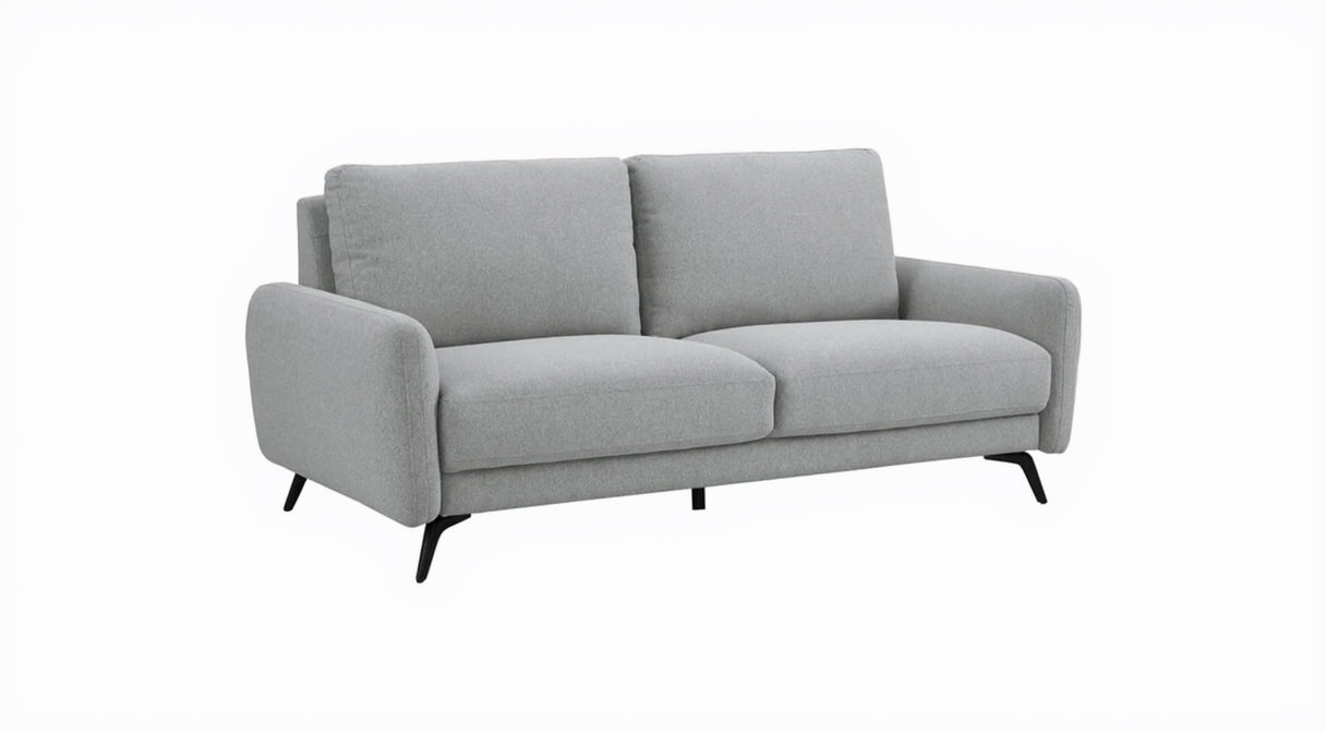 Gray sofa on a white background