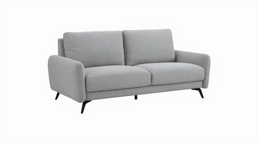 Gray sofa on a white background