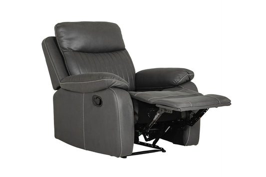 Barkley 1 Seater Manual Recliner Dark Grey