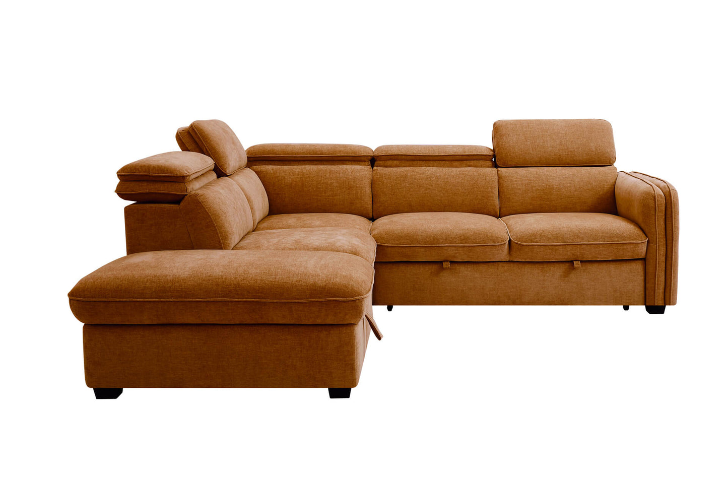 Roscoe Corner Group Sofa Bed LHF Rust