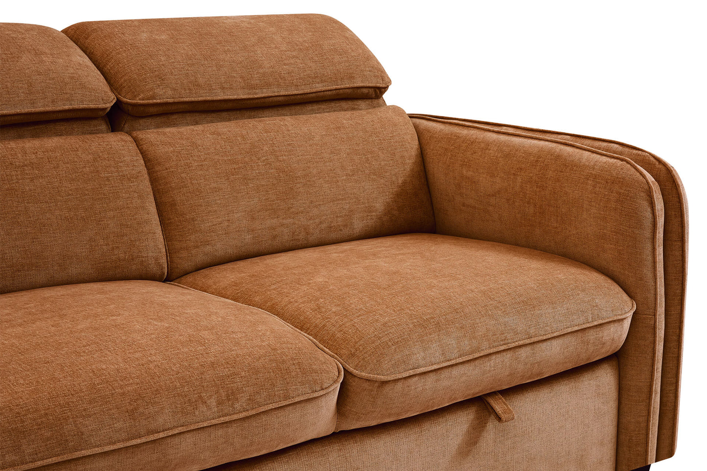Roscoe Corner Group Sofa Bed LHF Rust