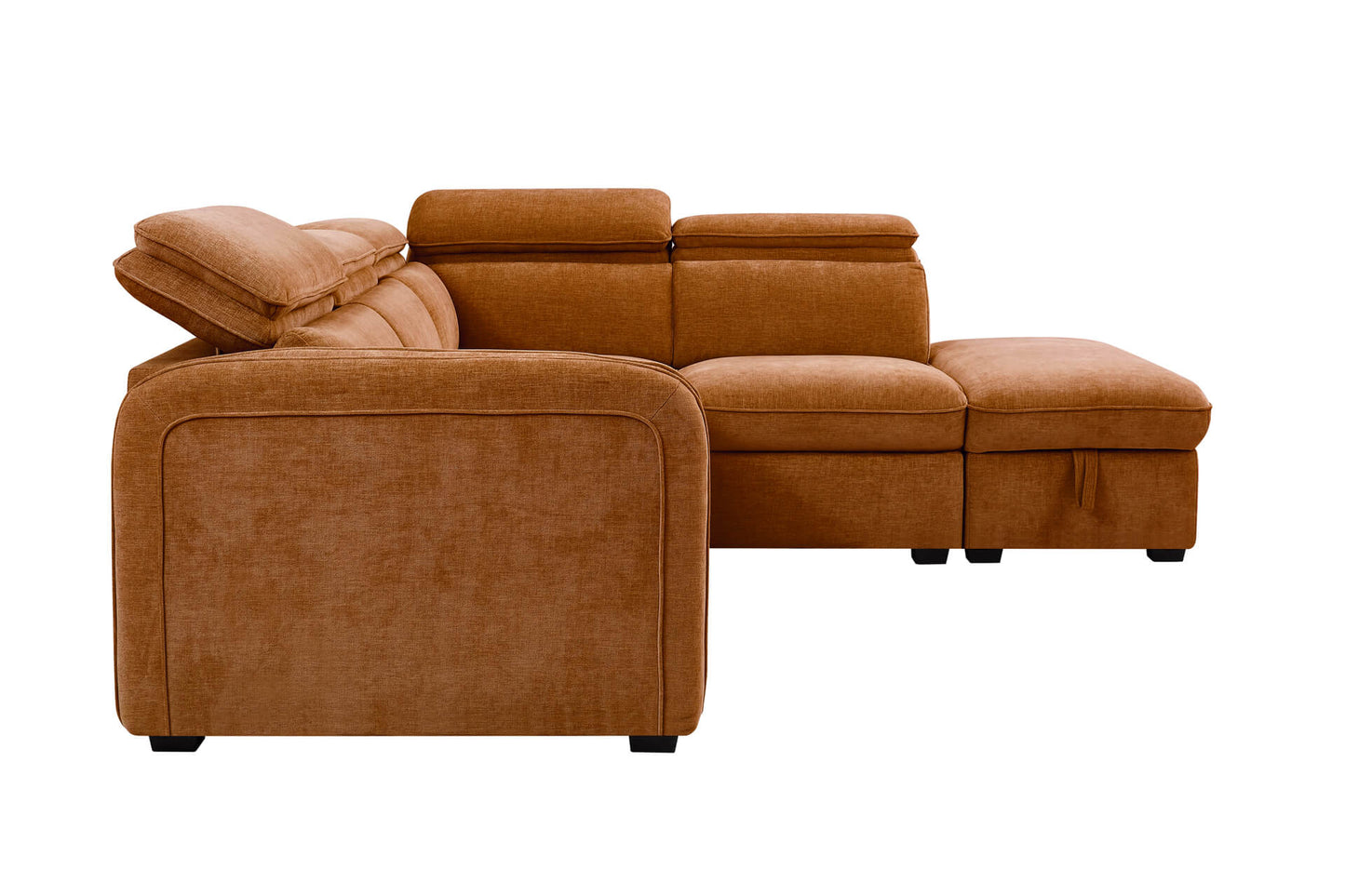 Roscoe Corner Group Sofa Bed RHF Rust