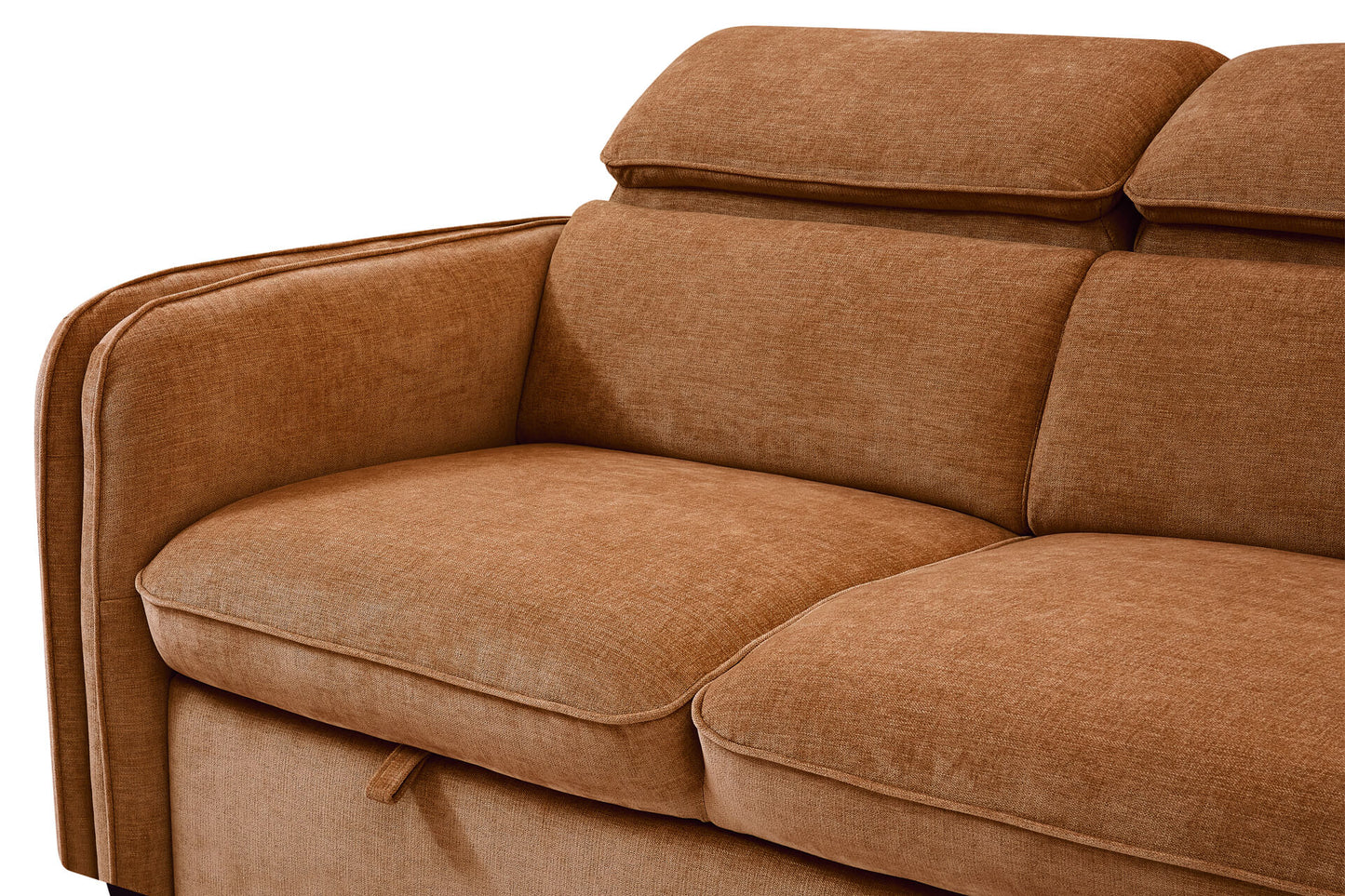 Roscoe Corner Group Sofa Bed RHF Rust